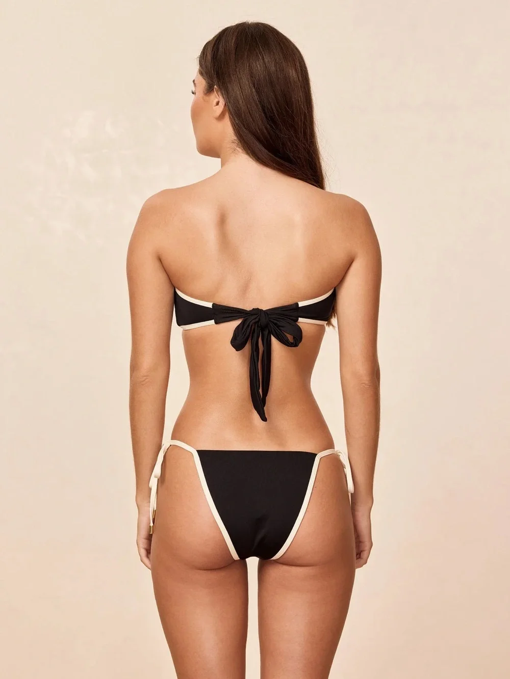 ✨New Monday Swimwear Le Marais Bikini Bottom - Black/Ivory - Medium